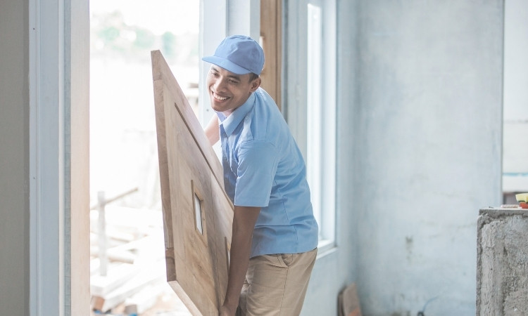 Install a Wooden Toilet Door