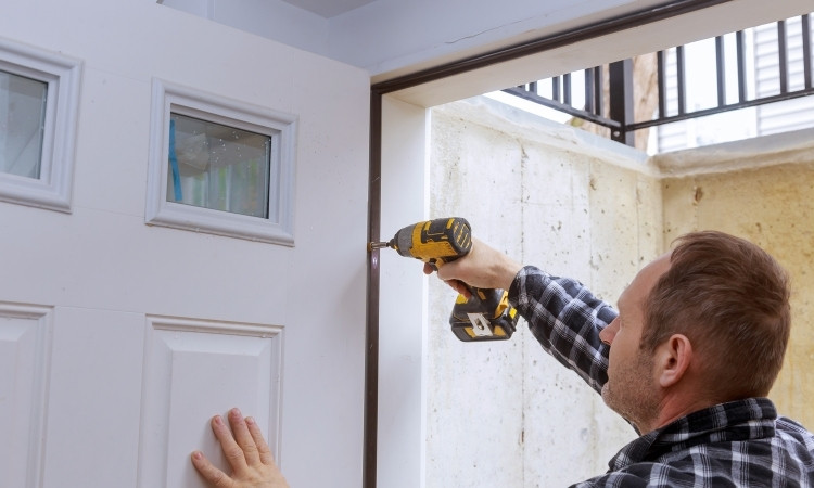Wooden Toilet Door Installation Singapore
