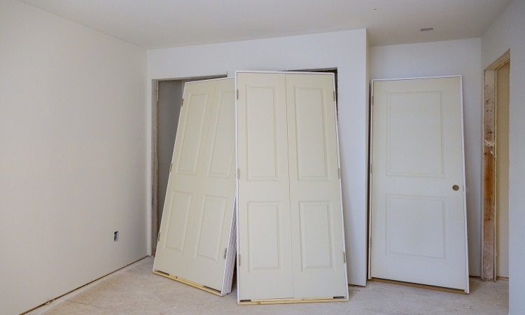 Wooden Toilet Door Installation